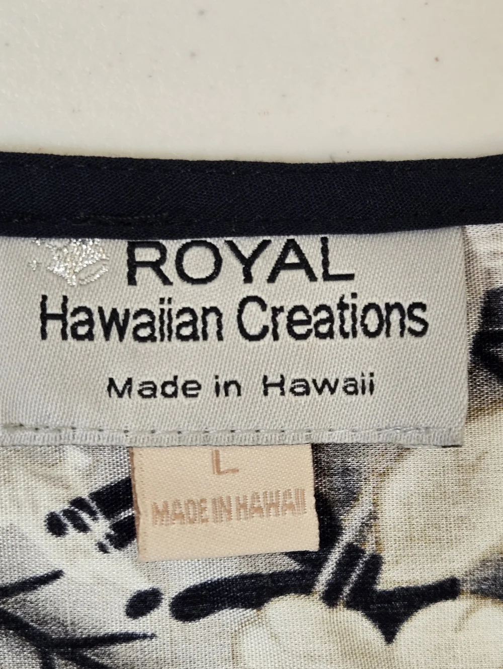 Royal Hawaiian Black Gold Maxi Dress Sleeveless Size Large